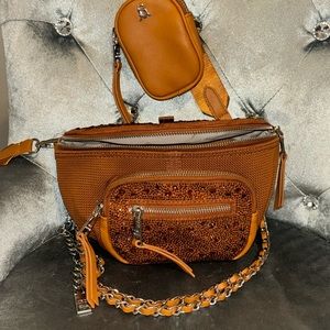 Pre loved Steve Madden Maxima Studded Crossbody/Shoulder Bag Purse